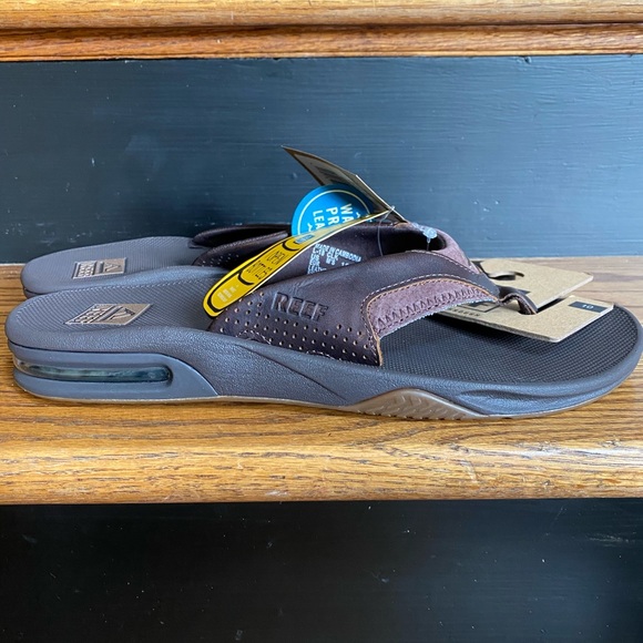 Reef Fanning brown leather sandals new asst sizes - Picture 2 of 6